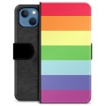 Prémiové peněženkové pouzdro iPhone 13 - Pride