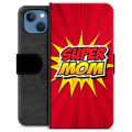 Prémiové peněženkové pouzdro iPhone 13 - Super máma