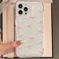 iPhone 13 Pro Bowknot TPU Case - Pink / Clear