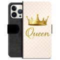 Prémiové peněženkové pouzdro iPhone 13 Pro - Královna