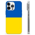iPhone 13 Pro TPU pouzdro Ukrajinská vlajka - Žlutá a světle modrá