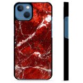 Ochranný kryt iPhone 13 - Červený mramor