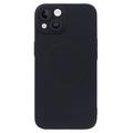 iPhone 13 Silicone Cover with Camera Protector - MagSafe Compatible - Black