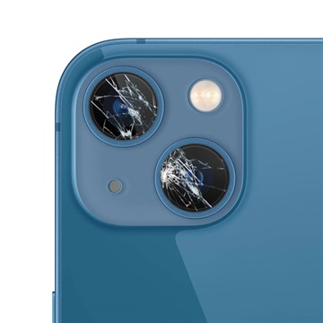 Oprava skla objektivu pro objektivy iPhone 13 - modrá
