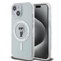 iPhone 15 Karl Lagerfeld IML Ikonik MagSafe Case - průhledné