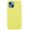 iPhone 15 Liquid Silicone Pouzdro - Žlutá