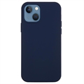 iPhone 15 Liquid Silicone Pouzdro - Tmavě modrá