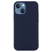 Tekuté silikonové pouzdro pro iPhone 15 – kompatibilní s MagSafe – Tmavě modrá