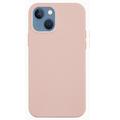 iPhone 15 Liquid Silicone Pouzdro - Růžový