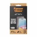 Ochranné tvrzené sklo iPhone 15 PanzerGlass Ultra-Wide Fit EasyAligner - Černá hrana