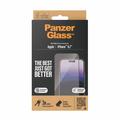 Ochranné tvrzené sklo iPhone 15 Plus PanzerGlass Ultra-Wide Fit EasyAligner - Černá hrana