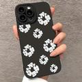 iPhone 15 Pro Cotton Wreath TPU Case - Black