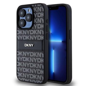 iPhone 15 Pro DKNY Repeat Pattern Tonal Stripe Case