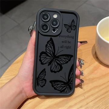 iPhone 15 Pro Max Butterfly Print TPU Case