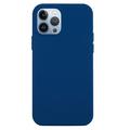 iPhone 15 Pro Max Liquid Silicone Pouzdro - Modrý