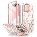 Pouzdro Supcase Cosmo Mag Hybrid Case pro iPhone 15 Pro Max - růžový mramor
