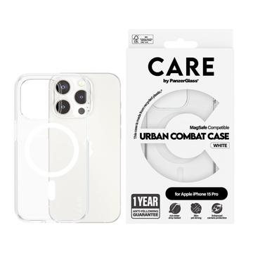 iPhone 15 Pro PanzerGlass Care Urban Combat Case - MagSafe Compatible - White