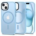 Pouzdro iPhone 15 Tech-Protect Magmat – kompatibilní s MagSafe – Nebesky modrá / Průsvitná