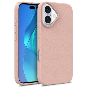 iPhone 16 Biologicky Odbouratelné Pouzdro - Růžový