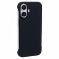 Bezrámové plastové pouzdro na iPhone 16 - Černé