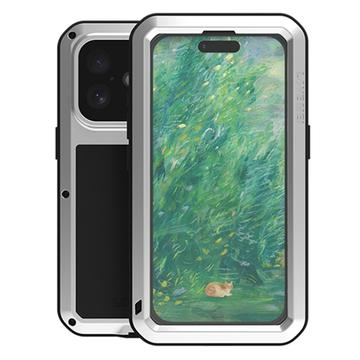 iPhone 16 Love Mei Powerful Hybridní Pouzdro - Stříbrný