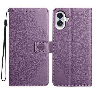 iPhone 16 Série Mandala Peněženka - Nachový