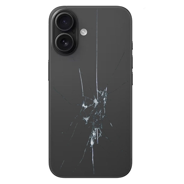 iPhone 16 Plus Oprava zadního krytu - pouze sklo - Black