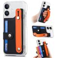 iPhone 16 Plus Plastic Case CY1 - Card Slot, Wristband, Kickstand