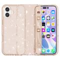 Stylové hybridní pouzdro řady Glitter pro iPhone 16 Plus – Zlato