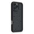 iPhone 16 Pro Heart Pattern Shockproof TPU Case with Raised Edges