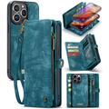 iPhone 16 Pro Max Caseme 008 2-in-1 Multifunctional Wallet Case - Blue