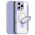 iPhone 16 Pro Max Dux Ducis Skin X Pro Magnetic Flip Case - Purple