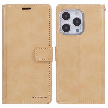 iPhone 16 Pro Max Mercury Goospery Blue Moon Wallet Case - Gold
