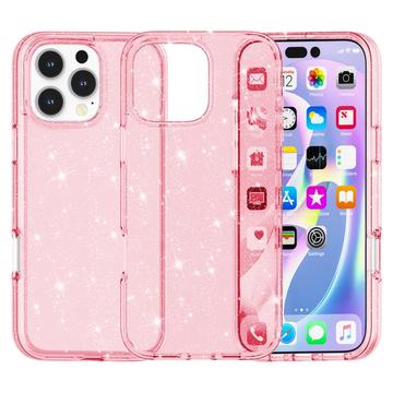 Stylové hybridní pouzdro řady Glitter pro iPhone 16 Pro Max