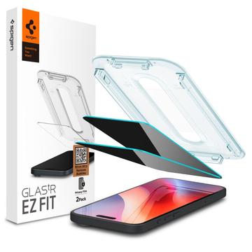 iPhone 16 Pro/17/17 Pro Spigen Glas.tR Ez Fit Privacy Screen Protector - 2 Pcs.