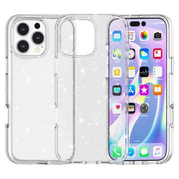 Stylové hybridní pouzdro řady Glitter pro iPhone 16 Pro