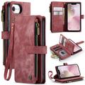 iPhone 16e Caseme C30 Multifunctional Wallet Case - Red