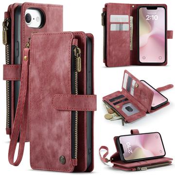 iPhone 16e Caseme C30 Multifunctional Wallet Case - Red