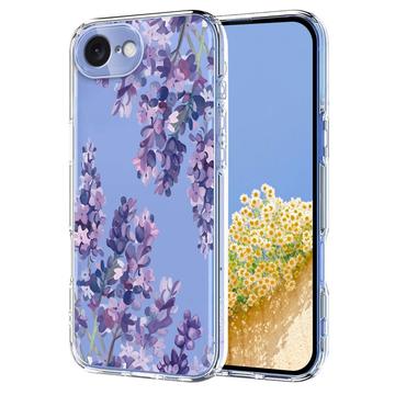 iPhone 16e Floral Pattern TPU Case - Wisteria