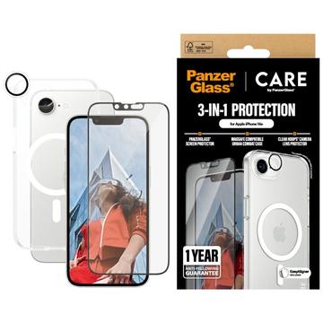 iPhone 16e PanzerGlass Care Flagship 3-in-1 Bundle - Clear