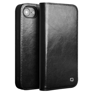 iPhone 16e Qialino Classic Wallet Leather Case - Black