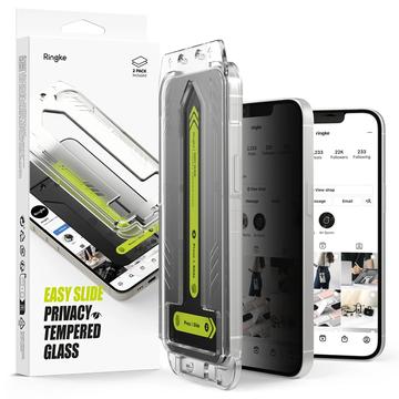 iPhone 16e Ringke Easy Slide Privacy Tempered Glass Screen Protector - 2 Pcs.