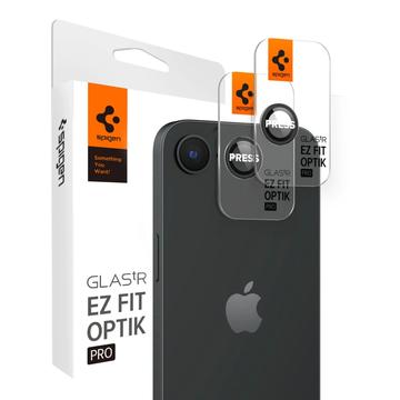 iPhone 16e Spigen Glas.tR Ez Fit Optik Pro Chránič Objektivu Fotoaparátu - Čern