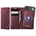 iPhone Air Caseme C49 2-in-1 Detachable Wallet Case - MagSafe Compatible, RFID - Red