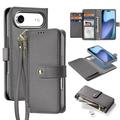 iPhone 17 Air Dux Ducis Lawa Wallet Leather Case w. Magnetic Cover - Grey