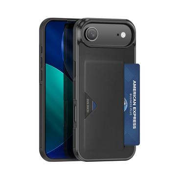 iPhone 17 Air Dux Ducis Pocard Case with Card Holder - Black