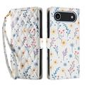 iPhone 17 Air Rhombic Floral Wallet Case