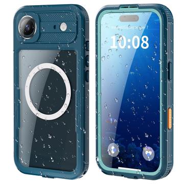 iPhone 17 Air Shellbox M Series IP68 Waterproof Case - Diving Cover with MagSafe Compatibility - Blue