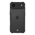 iPhone 17 Air Tactical Quantum Stealth Case with Reinforced Corners - Clear / Black