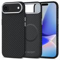 iPhone 17 Air Tech-Protect Ion Carbon Plastic Case - MagSafe Compatible - Black / Silver